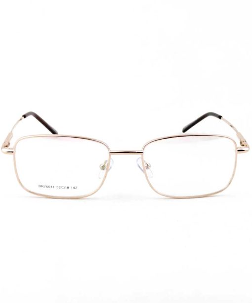 Óculos Masculino 76011 C1 Dourado Metal Medidas_52.18.142