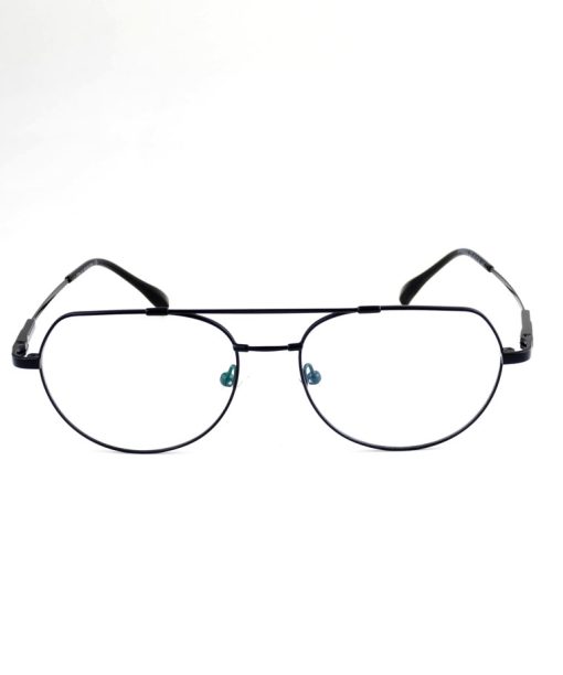 Armação Unissex Redondo Metal Titanium Preto 96023 C5 53.18.140