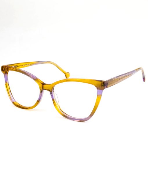 Armação Feminino Gatinho Acetato Chapa Laranja 1562 C3 54.17.140