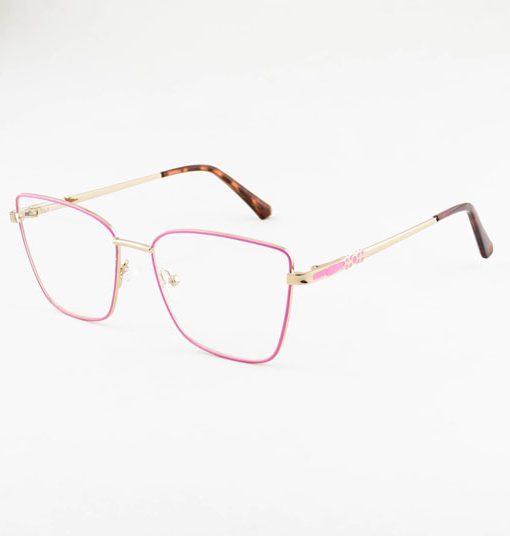 Alternative view of Armação oculos metal 1220 gatinho feminino rosa c2 54.16.140