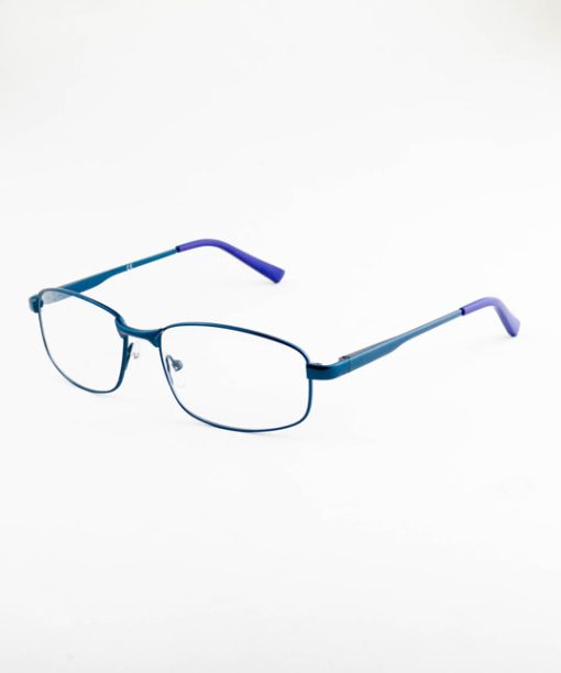 armação oculos metal 66729 quadrado masculino azul 53.18.140 - Imagem 2
