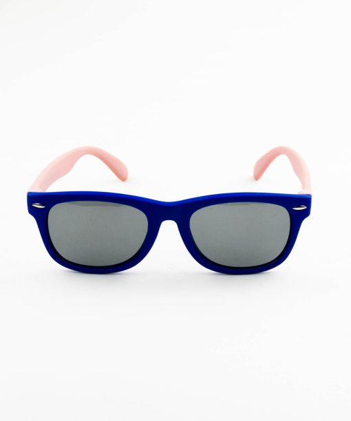 Óculos solar infantil silicone flexível azul rosa 802 52.16.115