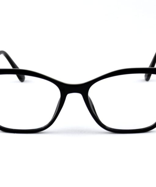 Óculos Armação Feminino Gatinho 100% Nylon Preto 7753 c1 52.17.140