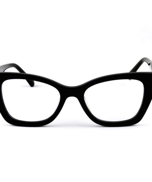 Óculos de grau Feminino Quadrado Acetato 18001 Preto c1 50.20.143