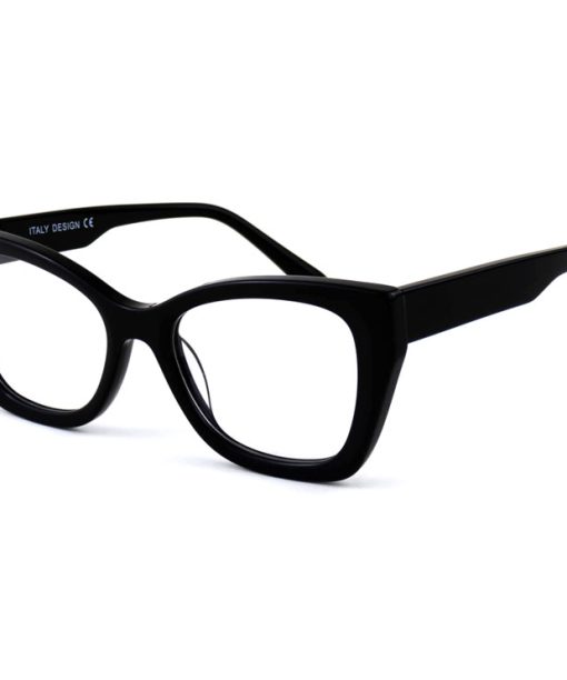 Alternative view of Óculos de grau Feminino Quadrado Acetato 18001 Preto c1 50.20.143