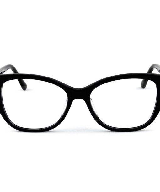 Óculos Armação Feminino Gatinho 100%  Acetato Preto 18012 c1 53.18.140