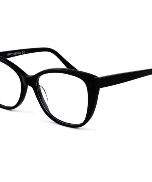 Alternative view of Óculos Armação Feminino Gatinho 100%  Acetato Preto 18012 c1 53.18.140
