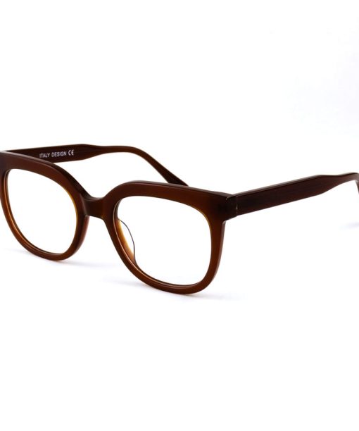 Alternative view of Óculos Armação Feminino Gatinho 100%  Acetato Marrom 18002 c2 53.22.140