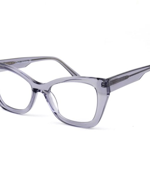 Alternative view of Óculos Armação Feminino Gatinho 100%  Acetato cinza 18001 c4 50.20.143
