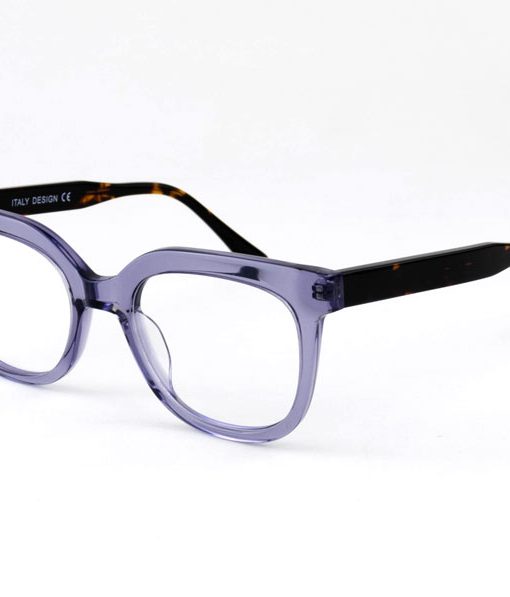 Alternative view of Óculos Armação Feminino Quadrado Acetato TR  azul cristal 18002 c5 51.22.140