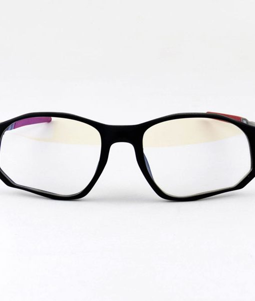 Óculos Armação Masculino Esportivo Acetato TR Preto/Vermelho 90425 c6 56.18.140