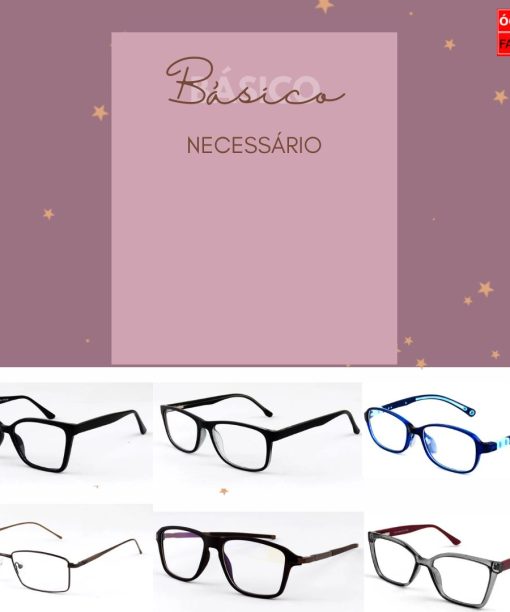 KIT 50 ARMAÇÃO DE GRAU 70% OFF