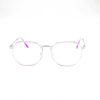 armação oculos metal 423 redondo feminino lilás c4 50.21.138