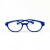 Armação infantil Óculos Grau Azul 90028 Silicone Flexível Fosco Nylon Medidas_44.16.120