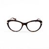 Armação feminino Óculos Grau Dourado/Tartaruga 1712 Acetato Chapa Brilhante Metal Medidas_55.19.140