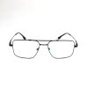 Armação Masculino Quadrado Metal Titanium Aviador Preto 96025 C5 55.17.145