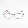 armação oculos metal 66729 quadrado masculino chumbo vermelho 53.18.140.