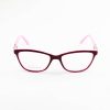 armação oculos acetato 2057 quadrado feminino vinho/rosa  52.18.138