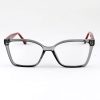Óculos Armação Feminino Gatinho 100% Nylon Cinza Cristal 7753 c6 52.17.140