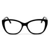 Óculos Armação Feminino Gatinho 100%  Acetato Preto 18012 c1 53.18.140