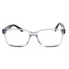 Óculos Armação Unissex Quadrado 100%  Acetato TR Preto Cristal 18009 c4 53.18.145