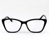 Óculos Armação Feminino Gatinho 100%  Acetato Preto 18006 c1 53.18.140