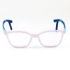 Óculos Armação Infantil Quadrado Silicone Flexível  Rosa/Azul 90634 47.17.135